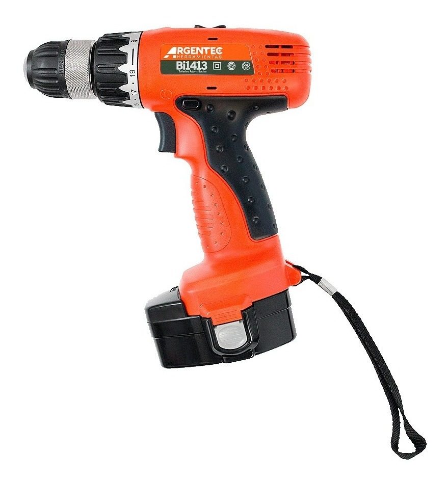 Taladro Atornillador Bateria 10mm 14v 24nm+ Maletin Argentec Naranja
