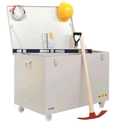 Caja Baúl  Metálico Gigante Papagno Con Rueda