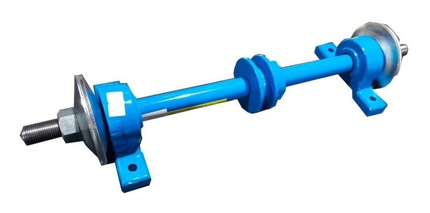 Eje Multiuso Mharka Nº 2 Polea Central Para Motor 1hp - 1