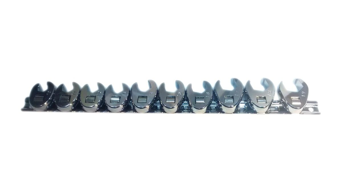 Juego Llave Pata De Cuervo Bremen 10 Piezas, Encastre 3/8