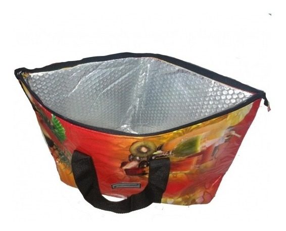 Bolso Playero Termico 50x40 Aluminizado Tela Plastica Oferta