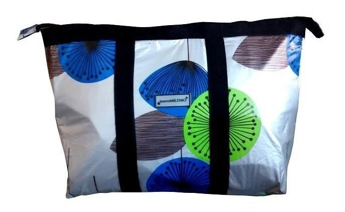 Bolso Playero Termico 50x40 Aluminizado Tela Plastica Oferta - 1