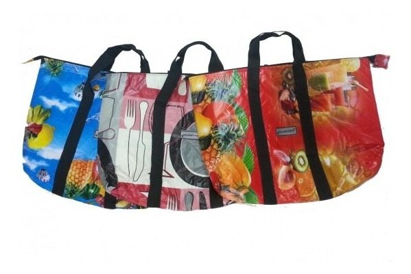 Bolso Playero Termico 50x40 Aluminizado Tela Plastica Oferta - 2