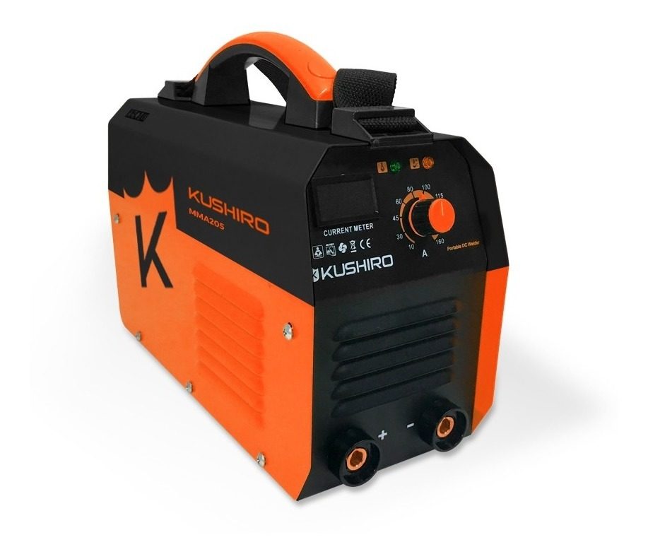 Soldadora Inverter Kushiro Mma-205 180a Electrodo 1-5 Mm Naranja
