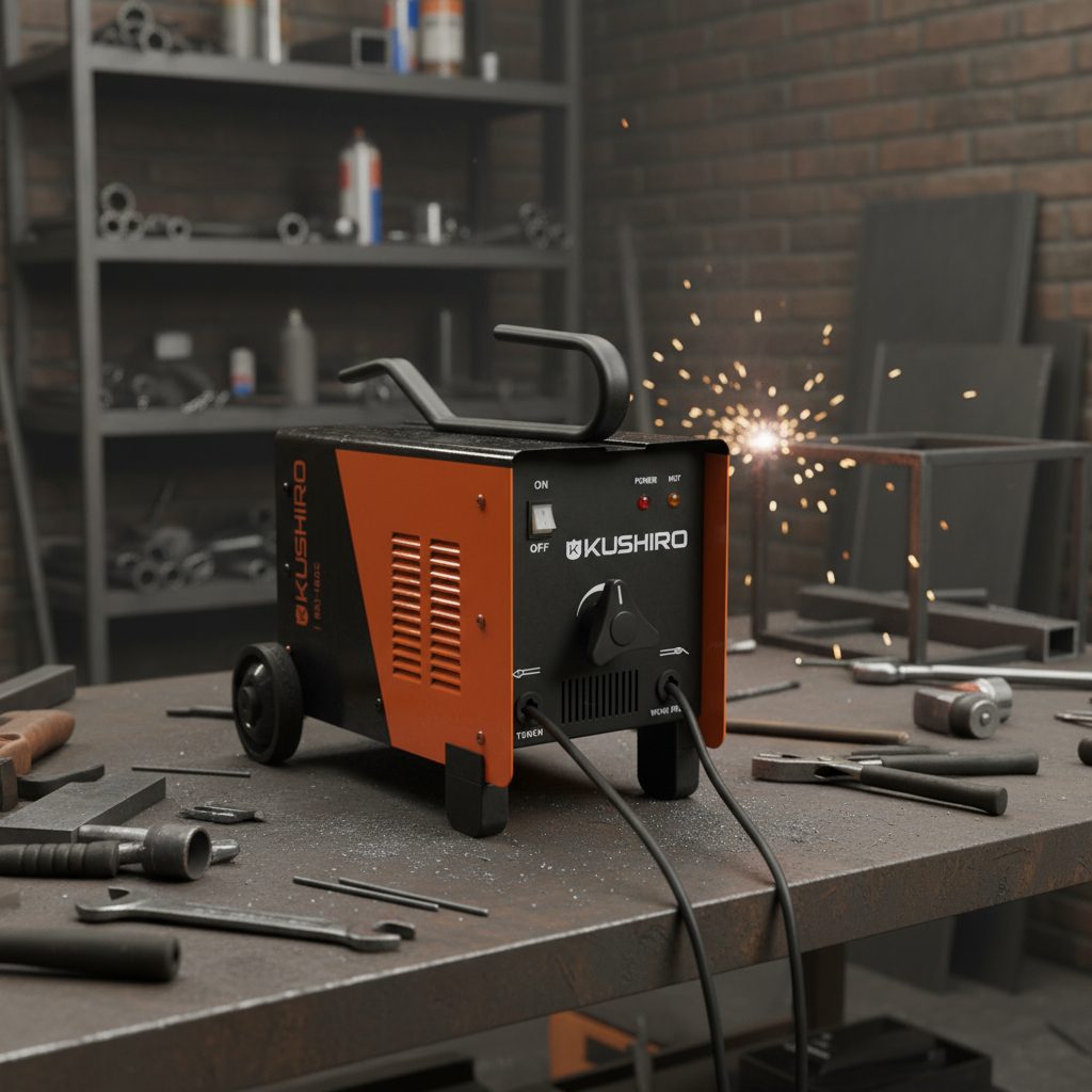 Soldadora Kushiro 180 Amp Con Ventilación Forzada Bx1-180c Negro Y Naranja - 1