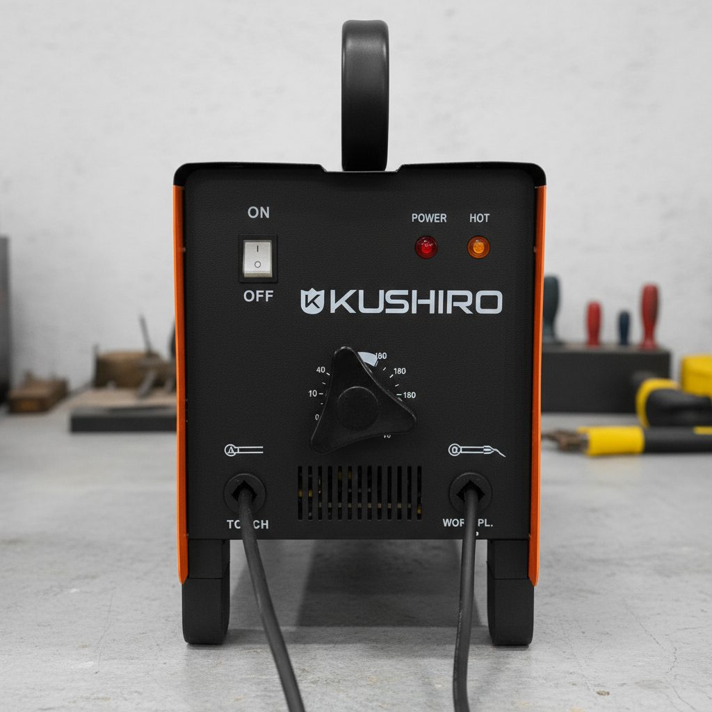 Soldadora Kushiro 180 Amp Con Ventilación Forzada Bx1-180c Negro Y Naranja - 3