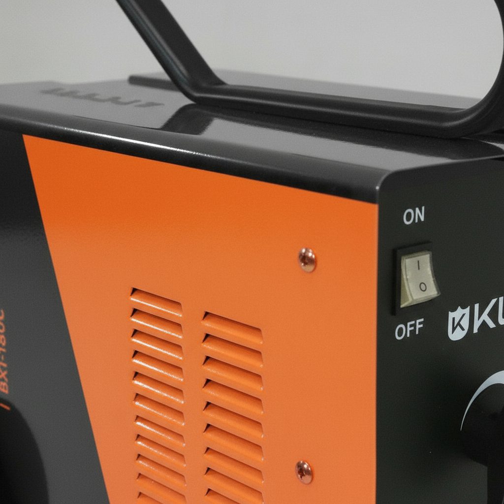 Soldadora Kushiro 180 Amp Con Ventilación Forzada Bx1-180c Negro Y Naranja - 4