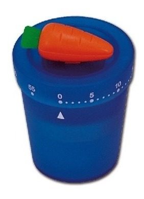 Timer Mecanico Minutero Análogo Para Cocina  60 Min Azul/naranja