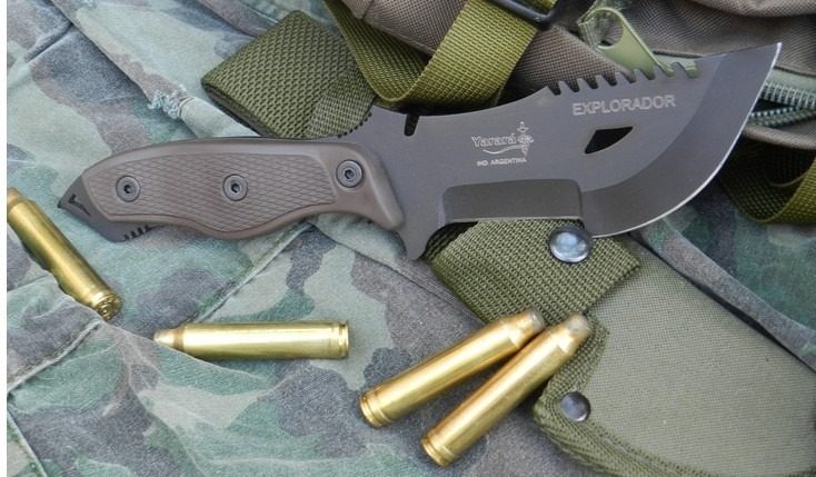 Cuchillo Yarara  Explorador Ideal Para Supervivencia Verde