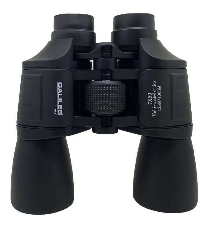 Binocular Galileo Lentes Blue Coating 7x50, Ideal Náutica Negro