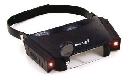 Lupa Binocular Con Luz Galileo 4x10 Ideal Grabados, Joyeria,