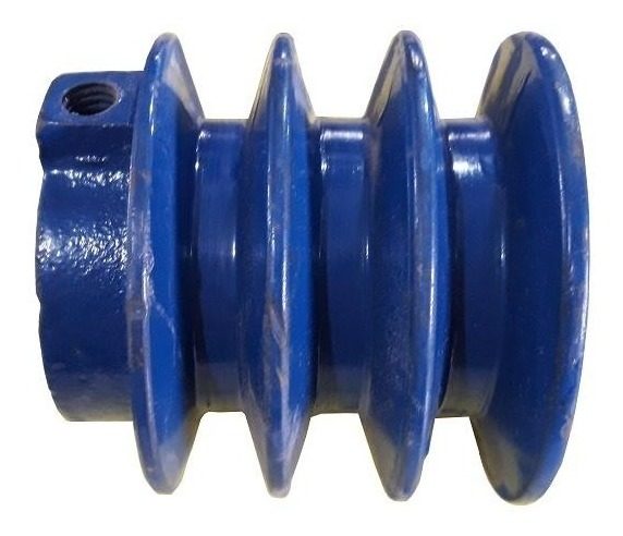 Polea De Fundicion 3 Canales Tipo  B Diámetro 80 Mm