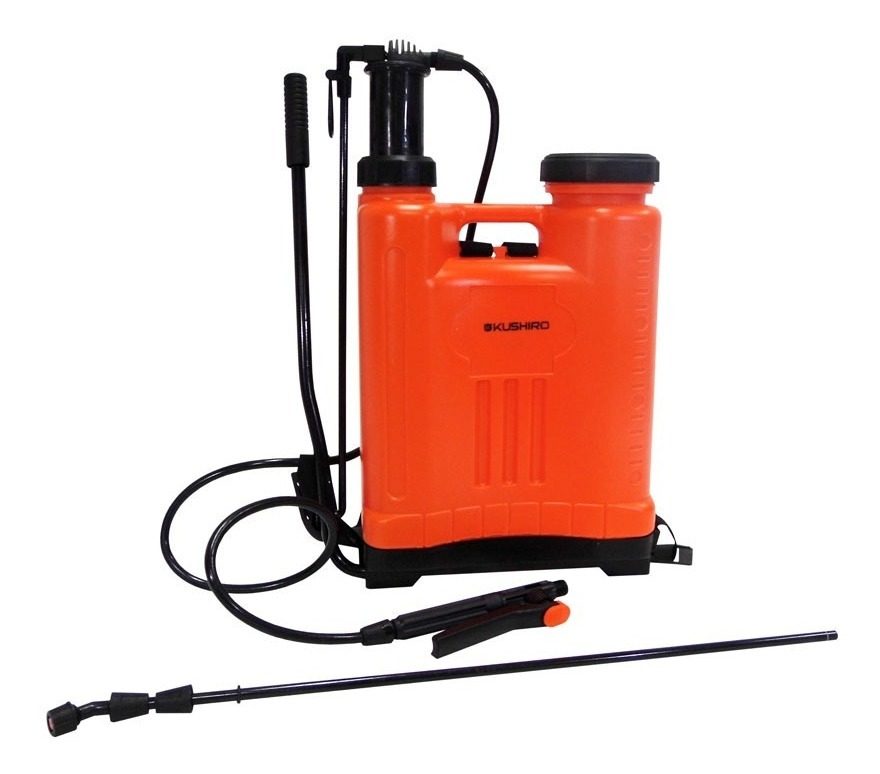 Pulverizador Mochila 20 L Bomba Presión Fumigador Kushiro Naranja