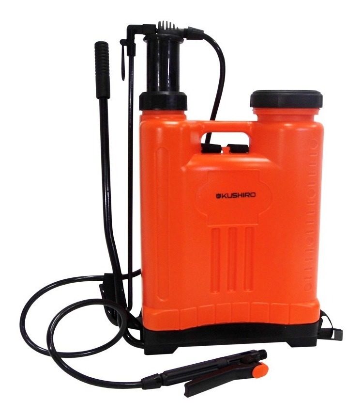Pulverizador Mochila 20 L Bomba Presión Fumigador Kushiro Naranja - 1