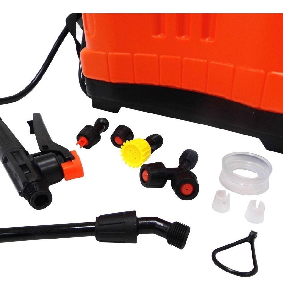 Pulverizador Mochila 20 L Bomba Presión Fumigador Kushiro Naranja - 3