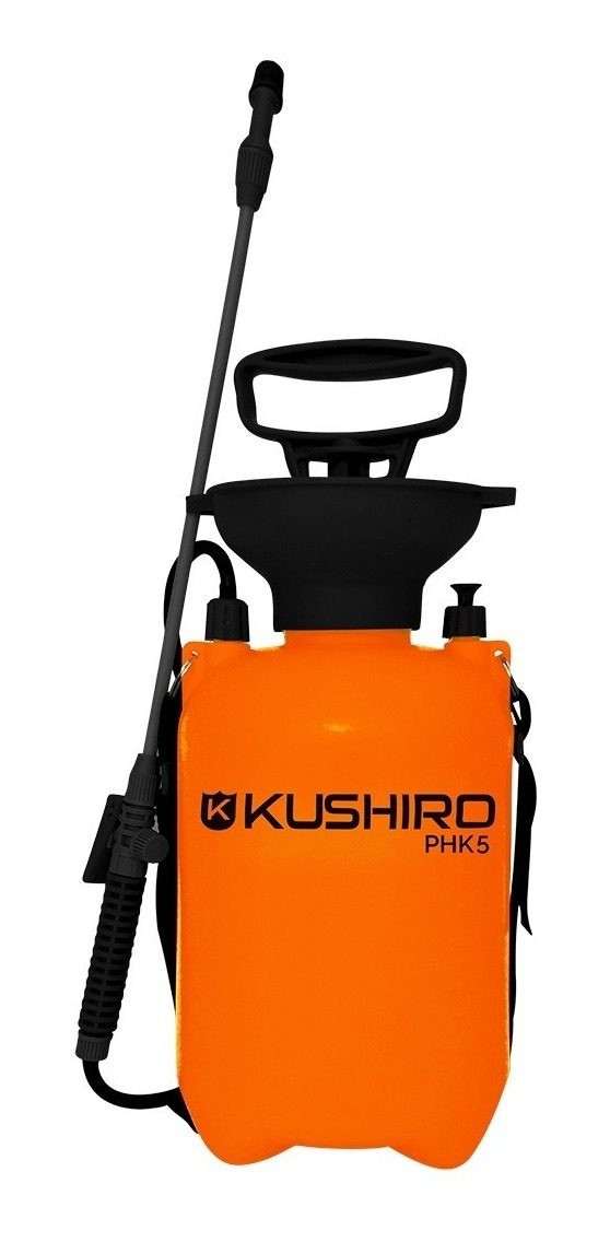 Pulverizador De Hombro 2-4 Bar 5l Kushiro P/jardin Naranja