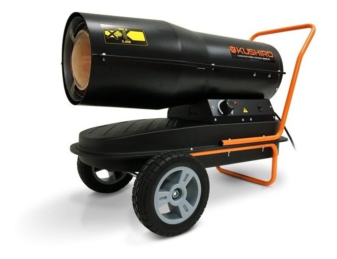 Calefactor Turbo 27000kcal Gk1401-30 Kushiro Negro Y Naranja