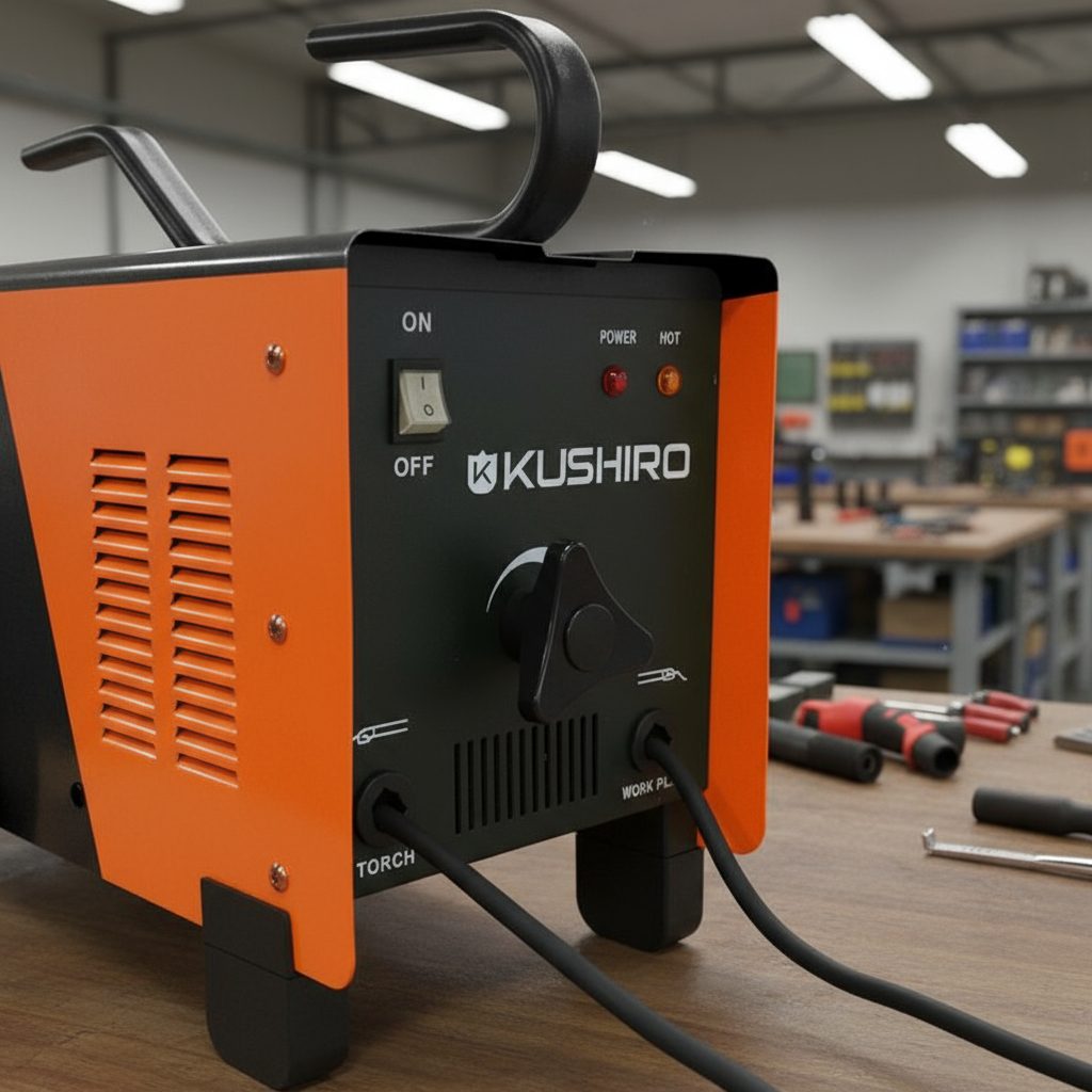 Soldadora Eléctrica Kushiro Bx1-250ct 250a Bifásica Naranja Y Negro - 1