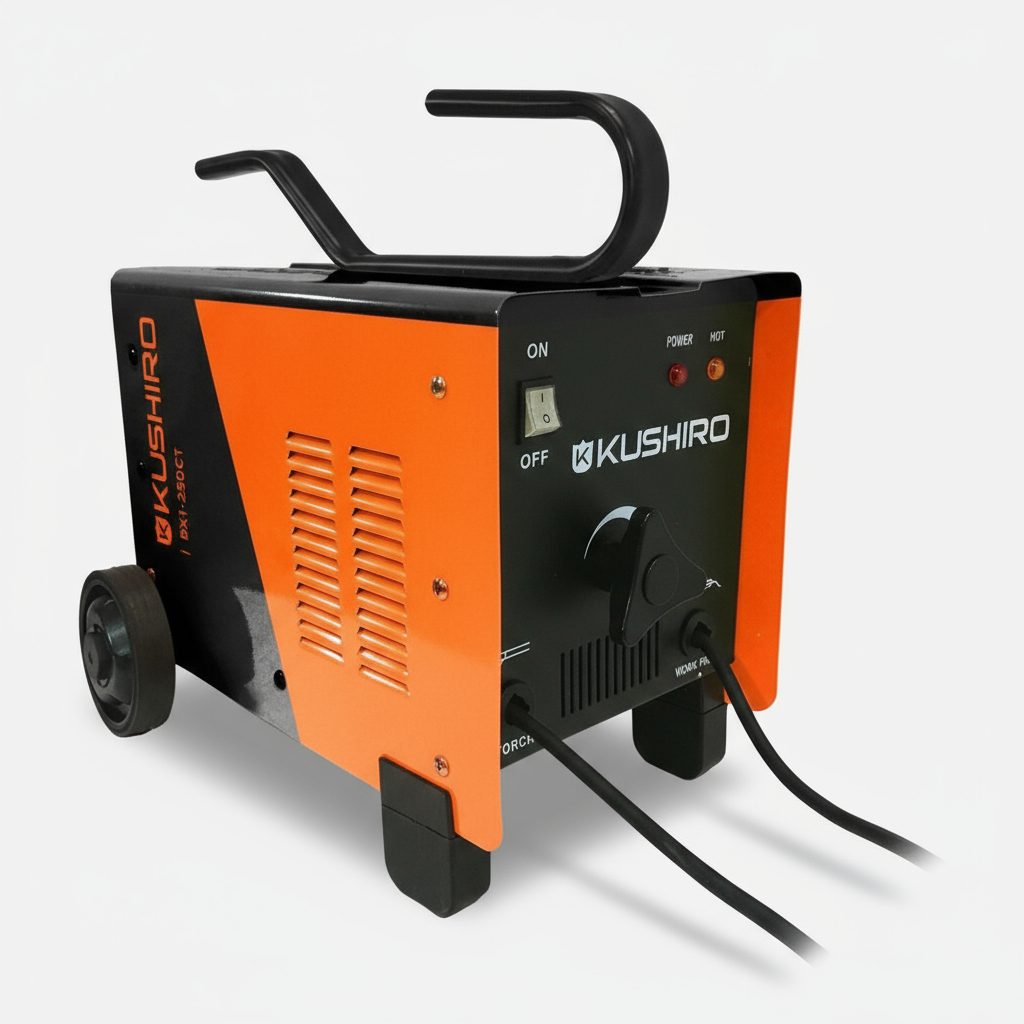 Soldadora Eléctrica Kushiro Bx1-250ct 250a Bifásica Naranja Y Negro - 3