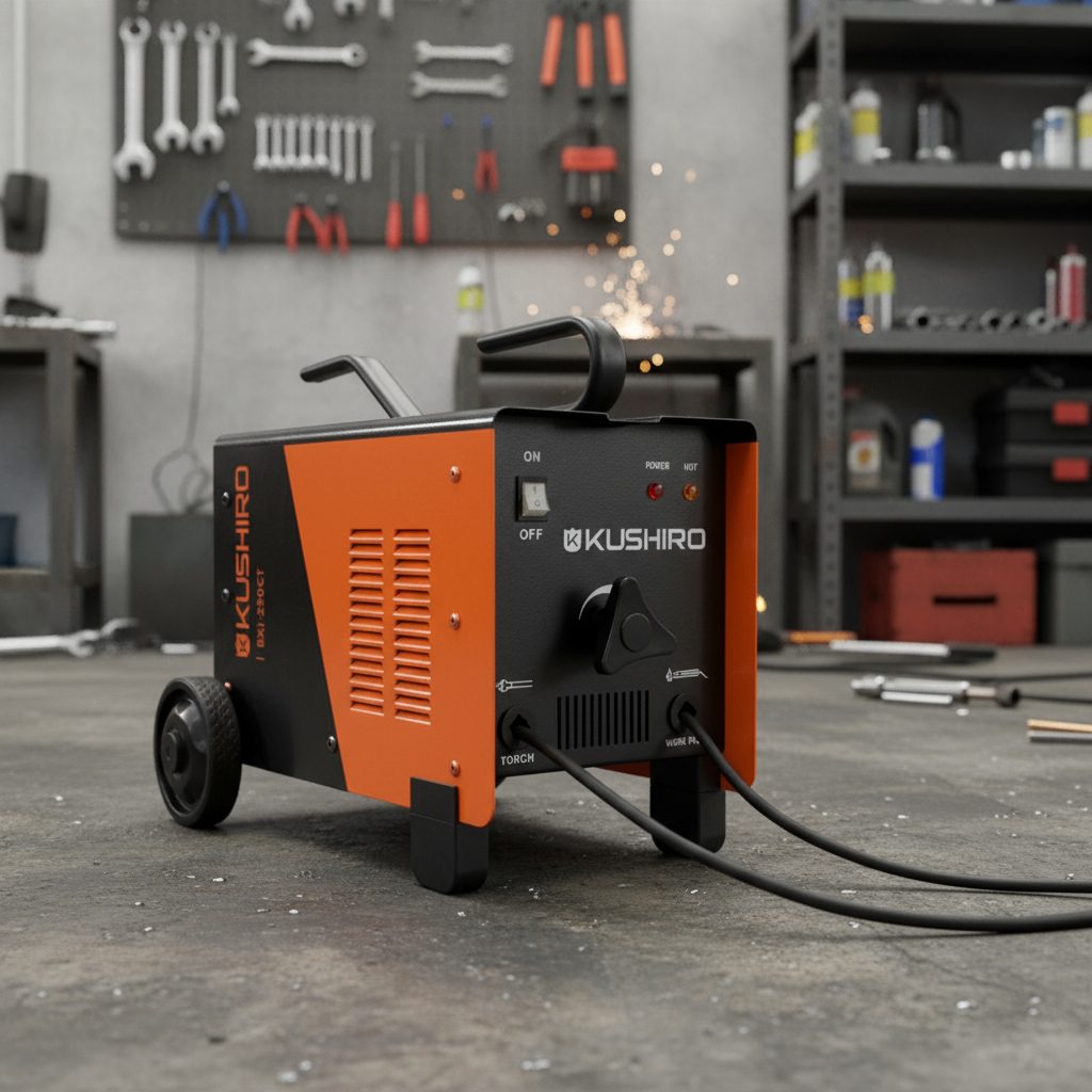 Soldadora Eléctrica Kushiro Bx1-250ct 250a Bifásica Naranja Y Negro - 5