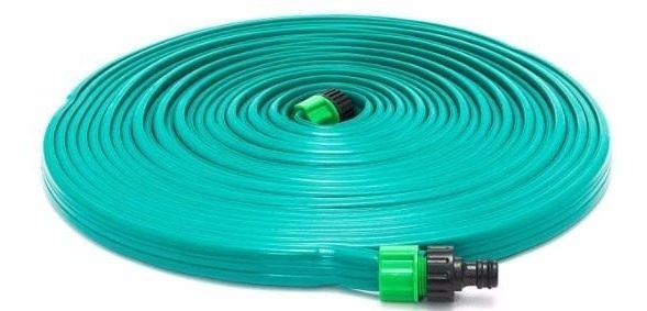 Manguera Plana De Riego Micro Perforada 15 Metros - Jardines Verde