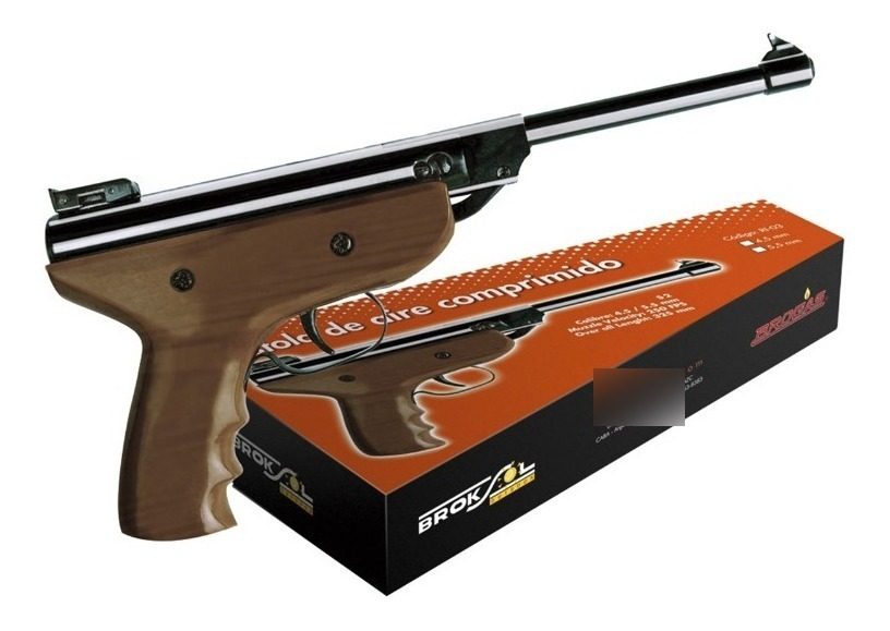 Pistola Aire Comprimido Brogas Ri-03 4.5mm Marrón