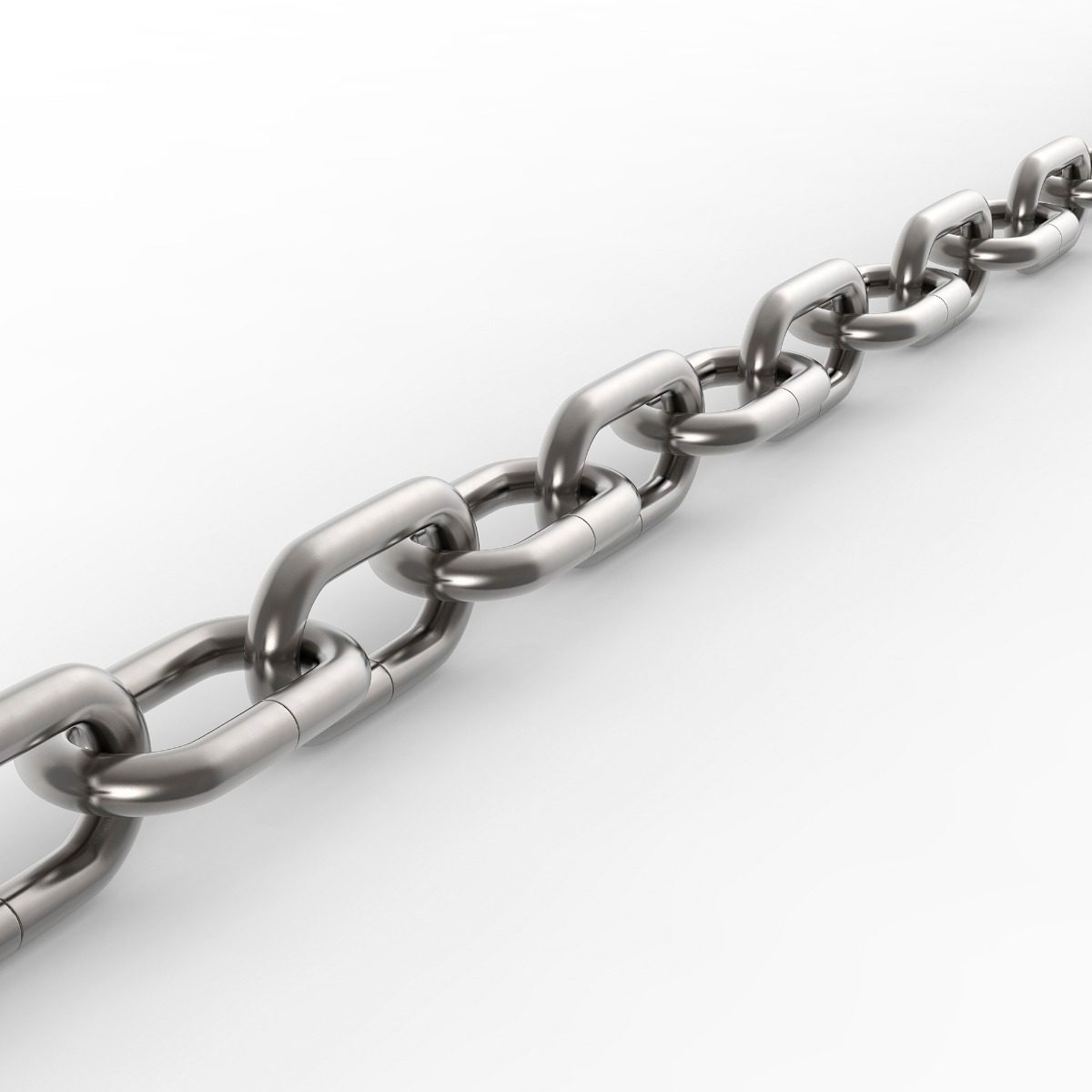 Cadena Patente Zincada Nº60 - 6mm Eslabon Soldado Gris - 1