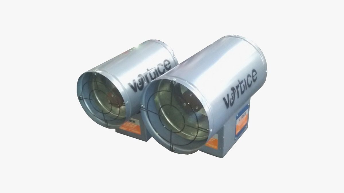 Turbo Calefactor A Gas 50000 Calorias+termostato Gris