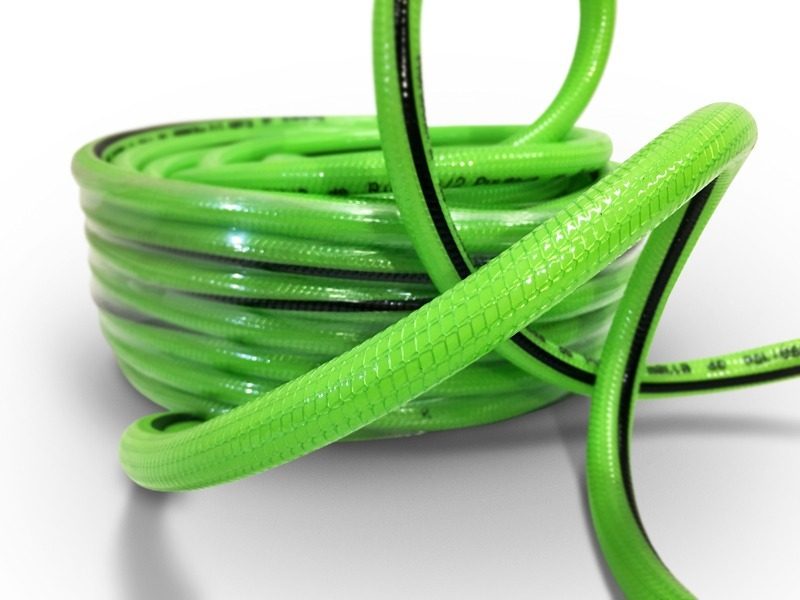 Manguera Riego Reforzada 3/4 Pulgada Pvc Tejida 25 M Kushiro Verde