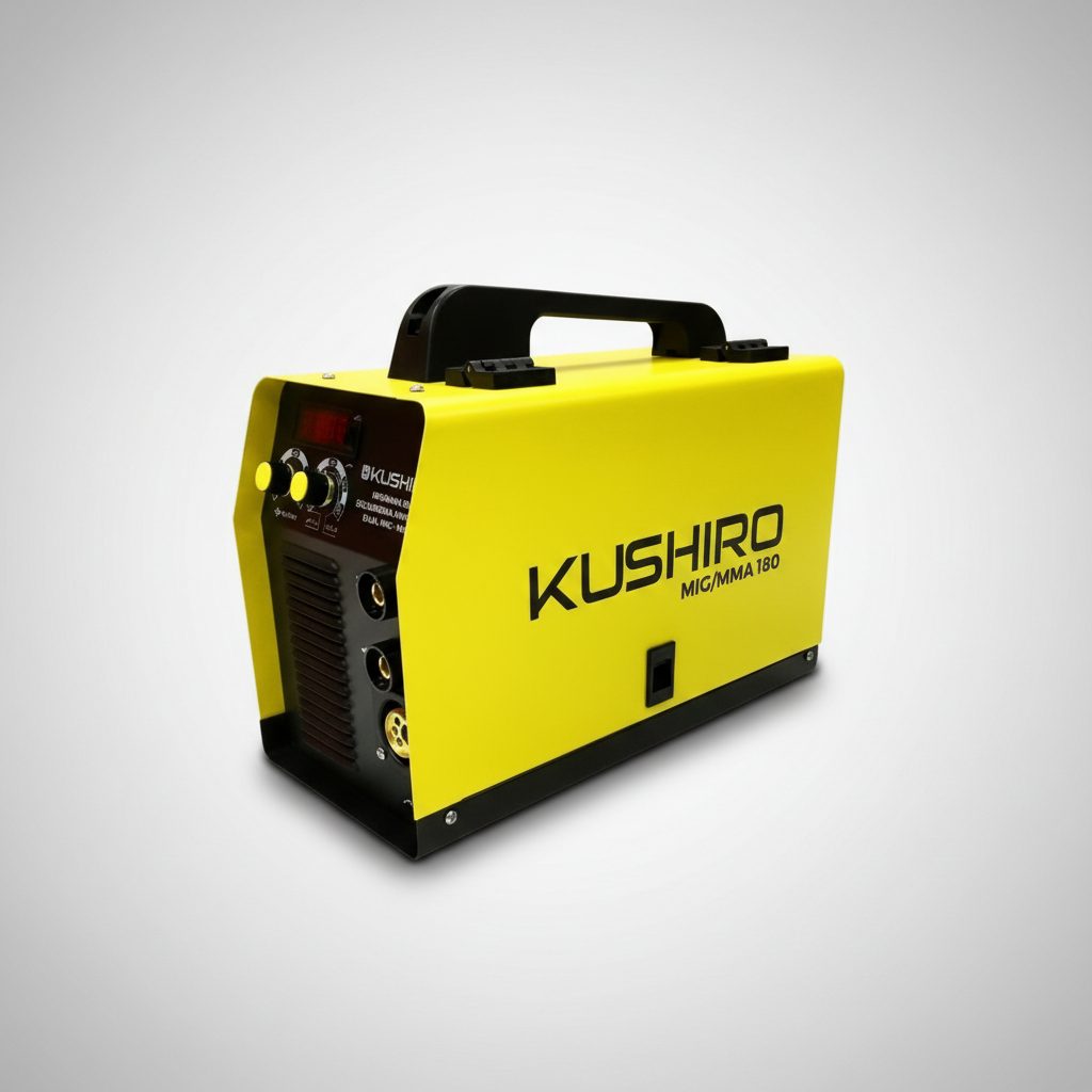 Soldadora Inverter Kushiro Mig-mag/mma 180a Combinada Amarillo