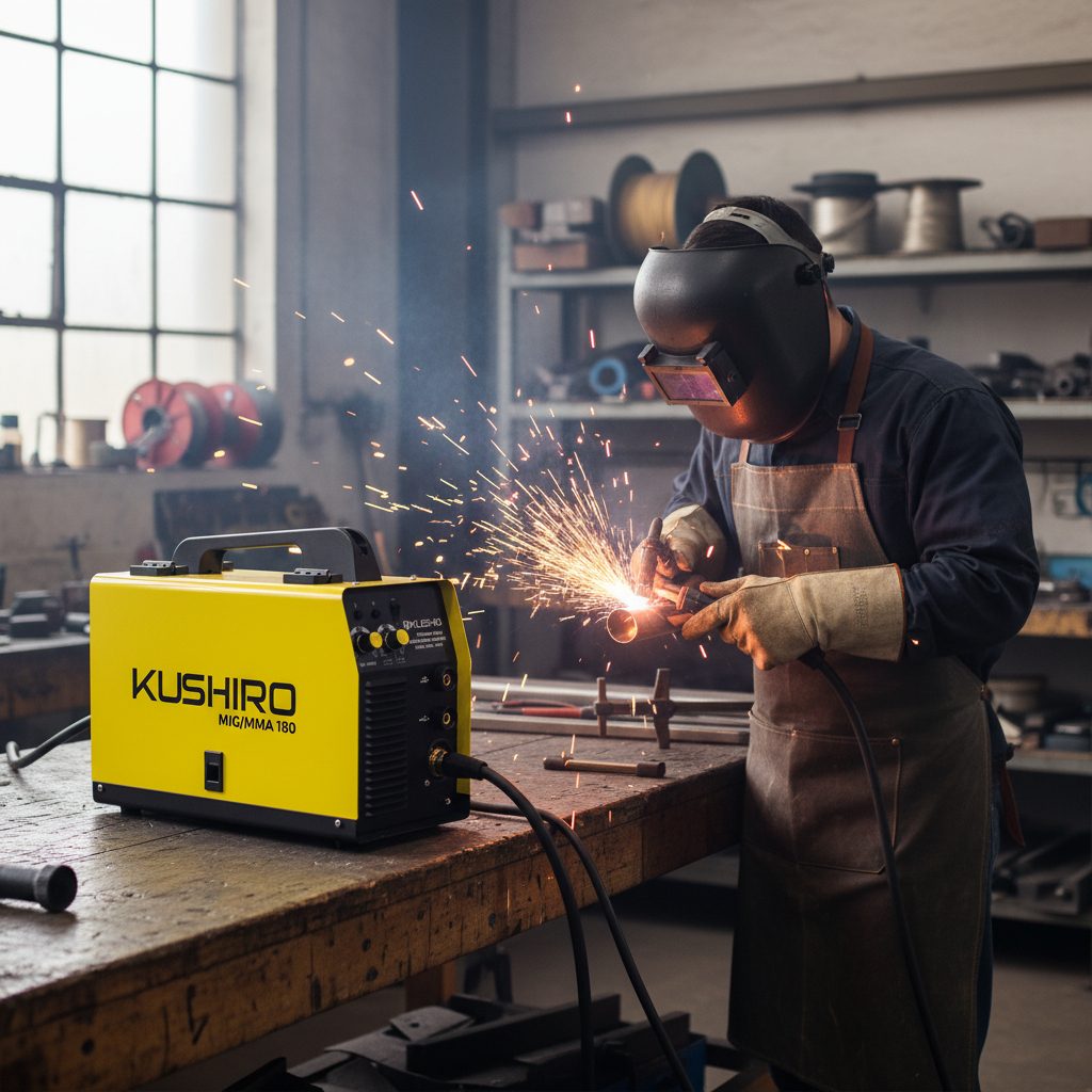 Soldadora Inverter Kushiro Mig-mag/mma 180a Combinada Amarillo - 3