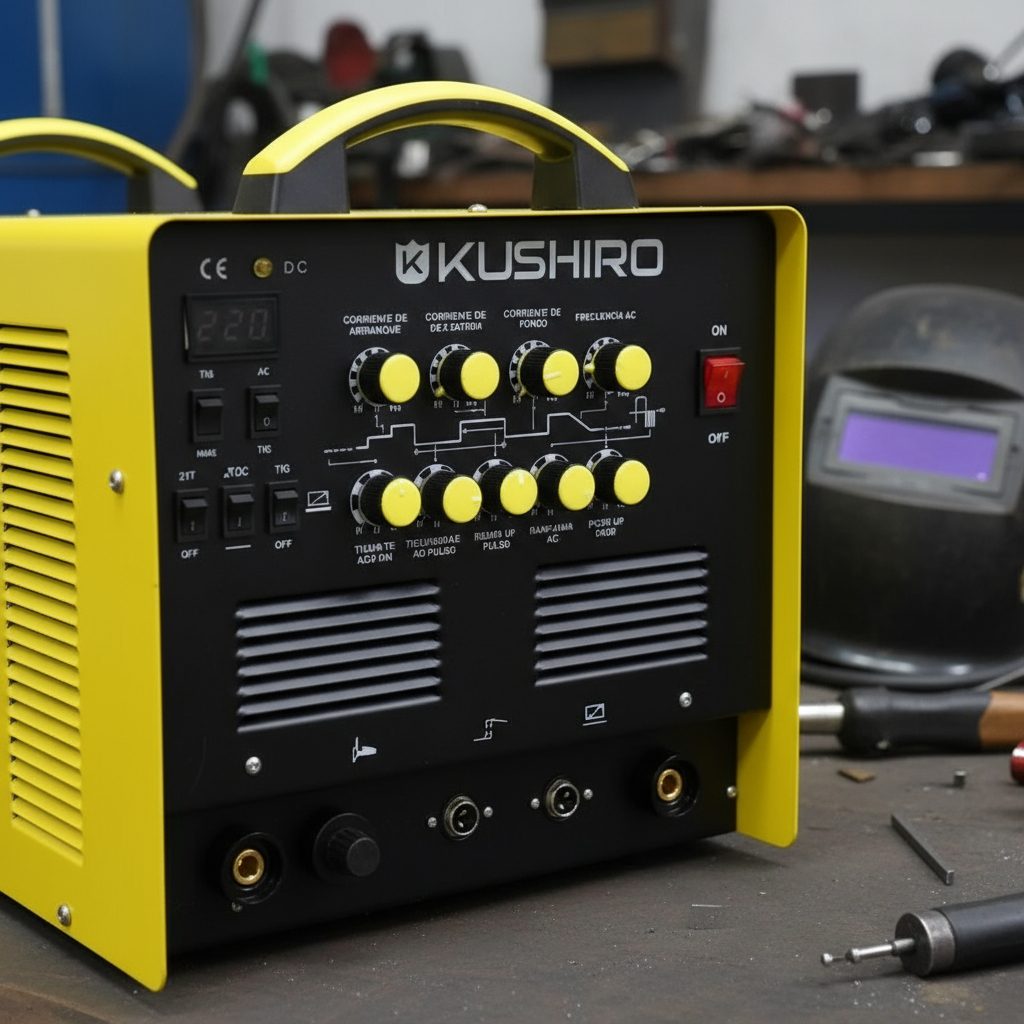 Soldadora Combinada Tig/mma Kushiro Acdc Suelda Aluminio Amarillo - 2