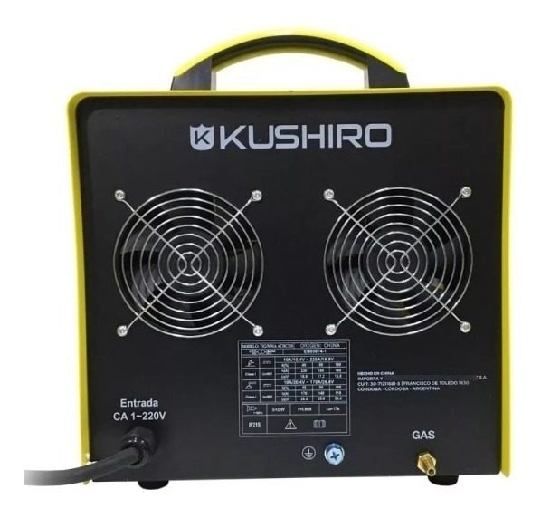 Soldadora Combinada Tig/mma Kushiro Acdc Suelda Aluminio Amarillo - 3