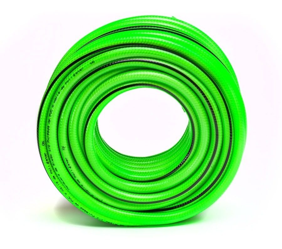 Manguera De Riego  Kushiro Mr-12 Mallado 25mts Verde - 1