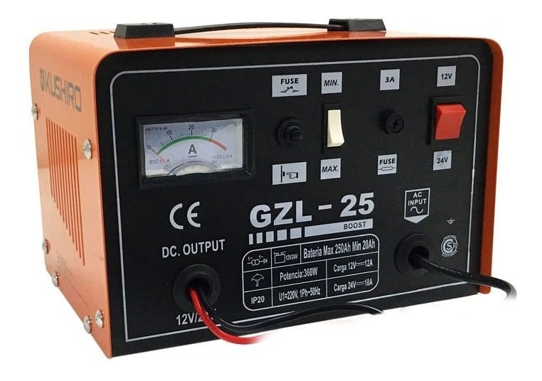 Cargador De Baterias Auto Kushiro 25 Amp 12v/24v - 1