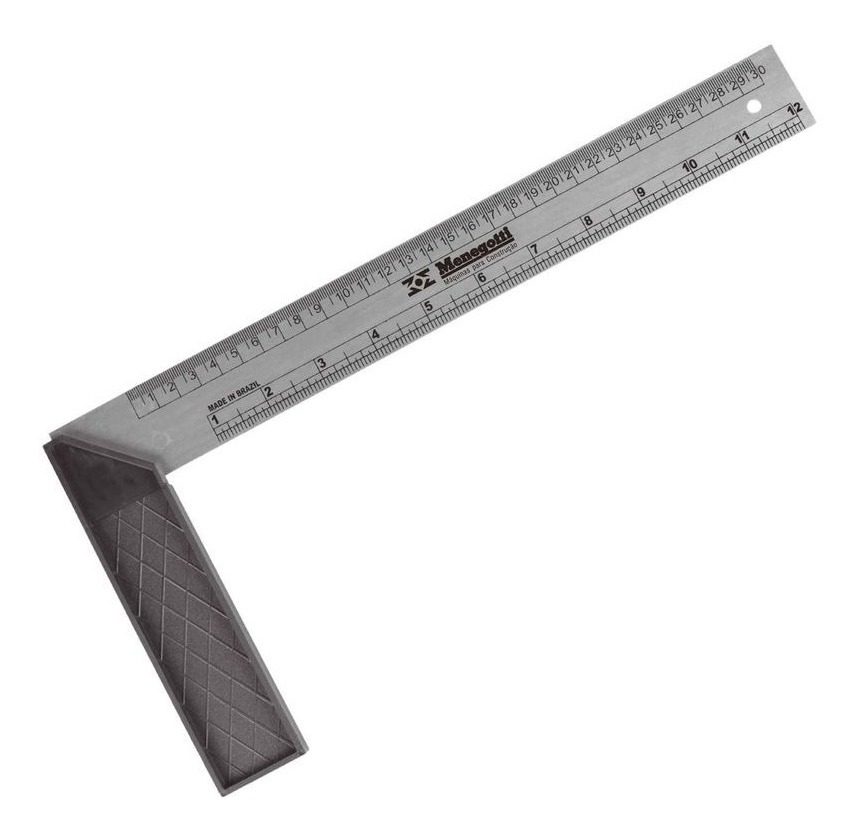 Escuadra De Carpintero Con Mango Pvc - 30 Cm
