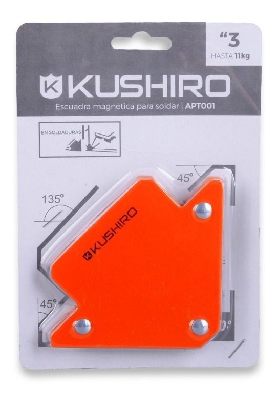Escuadra Magnética 3puLG. Para Soldar Hasta 12kg  Kushiro - 1