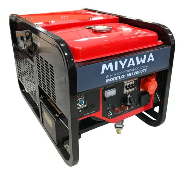 Generador Portátil Miyawa 12 Kva 9520w Trifásico  Avr 380v