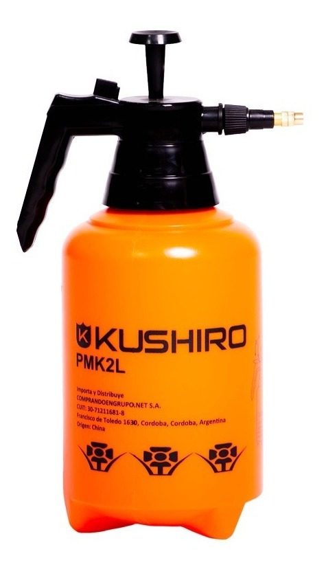 Pulverizador Kushiro Pmk-2l Accionamiento Manual Naranja