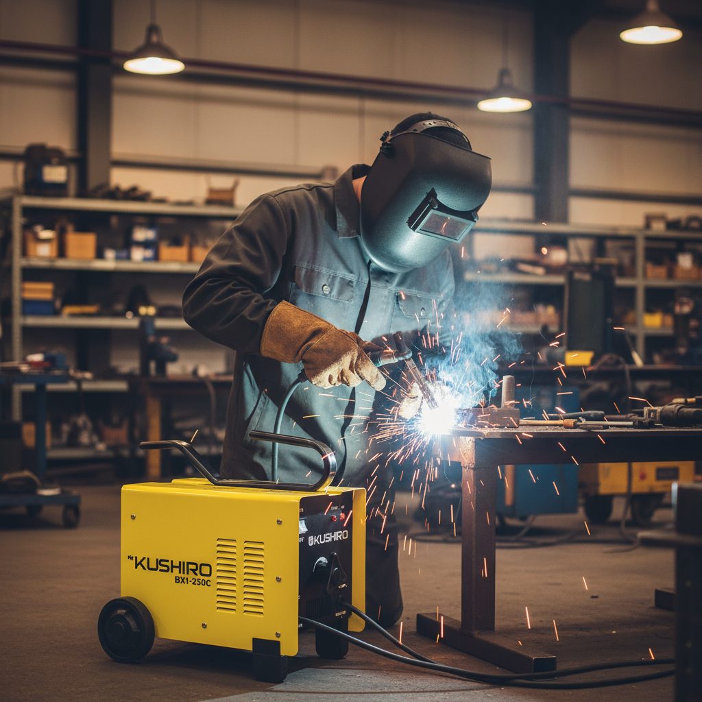 Soldadora Kushiro Bx1-250c 250a Monofásica 220v Amarillo - 4