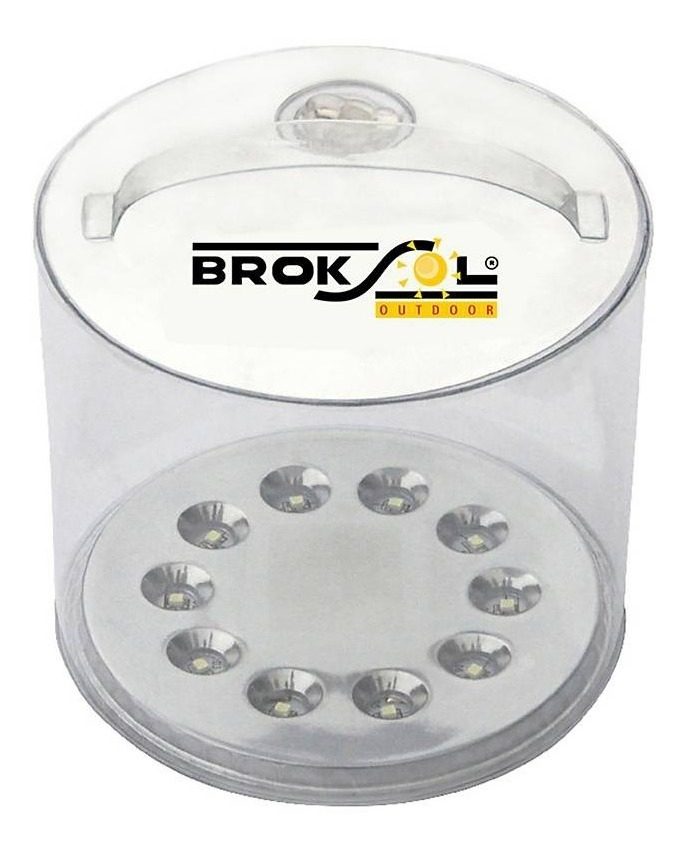 Farol Led Inflable Solar Impermeable Broksol Brogas Oferta Blanco