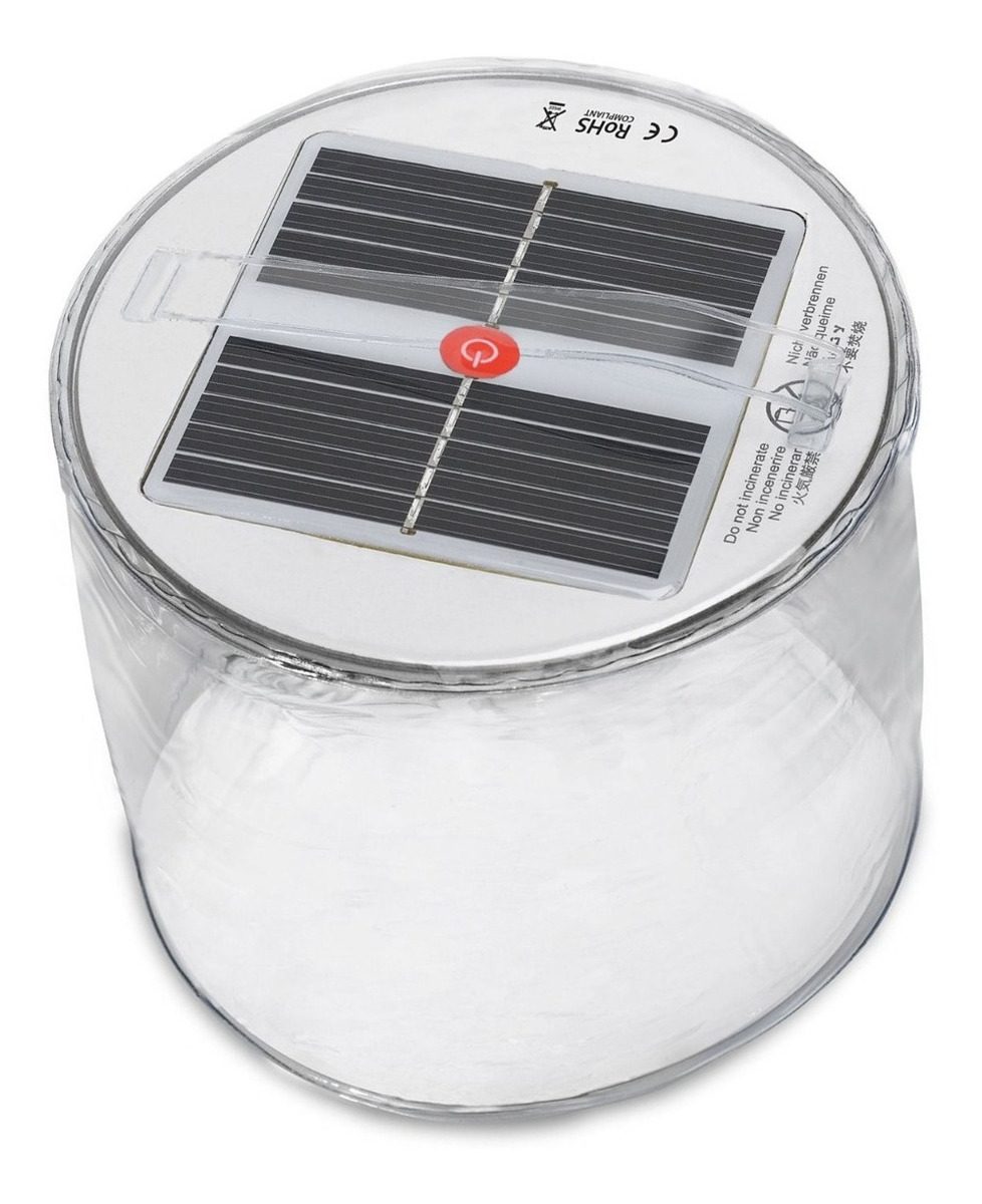 Farol Led Inflable Solar Impermeable Broksol Brogas Oferta Blanco - 1