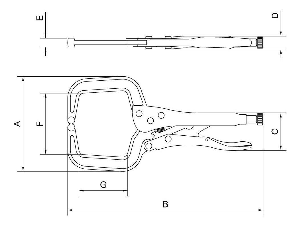 Pinza De Presion Para Perfil Soldar Chapa 11  Tramontinapro - 1