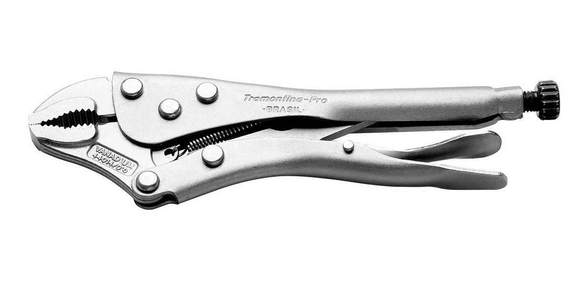 Pinza De Presión Mordiente Curvo 10  Tramontina Pro