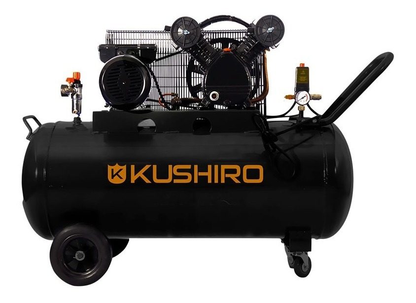 Compresor Kushiro 100l - 3hp Negro Monofásica