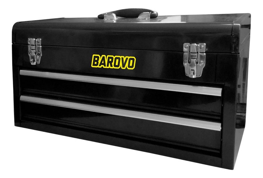 Caja Metálica con Doble Bandeja Deslizante 21" – Maletín Portautiles de Acero (5,5 kg)