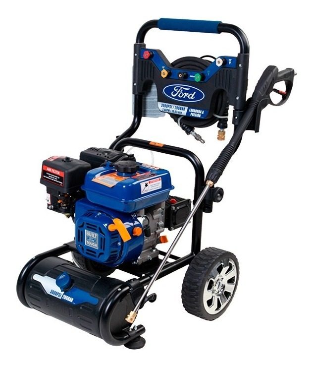 Hidrolavadora A Explosión Ford 206 Bares 7 Hp -  Uso Prof. Azul/negro