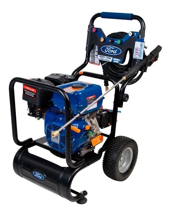Hidrolavadora A Explosión Ford 186 Bares 5 Hp  Bomba Axial Azul/negro