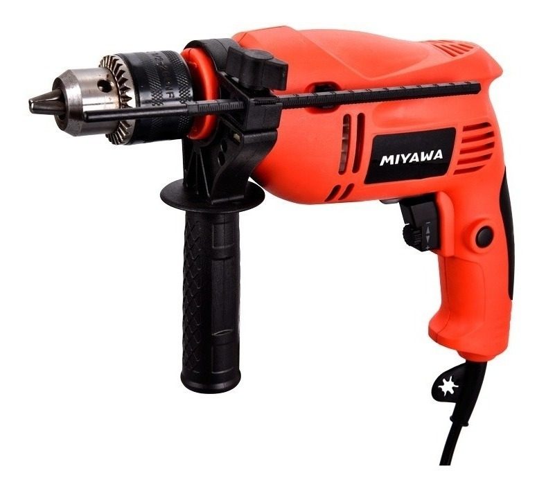Taladro Impacto C/percutor 13mm 600w Variable Miyawa Naranja