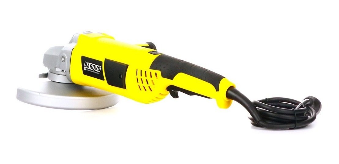 Amoladora Electrica 9   2300 Watts Barovo C/mango Giratorio Amarillo 50hz - 2